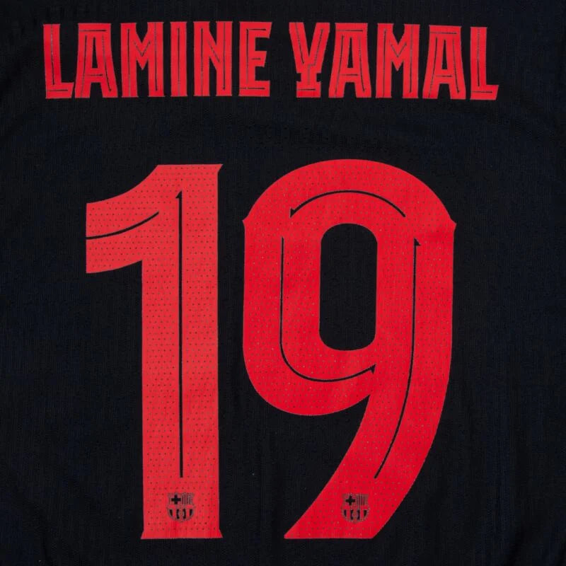 Lamine Yamal #19 Champions League & Cup Name Set Away Kit