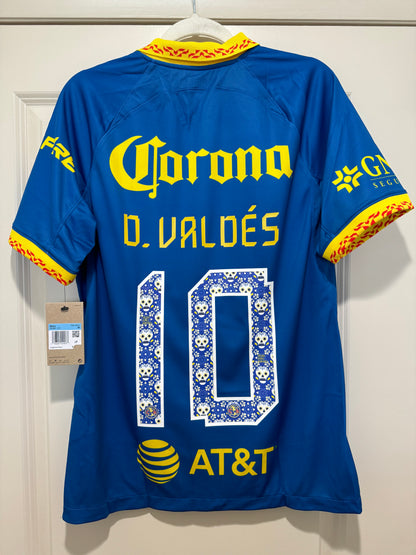 Diego Valdés #10 Men’s MEDIUM Nike Club América Away Dia de Los Stadium Jersey