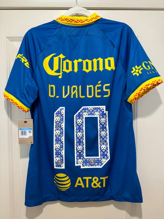 Diego Valdés #10 Men’s MEDIUM Nike Club América Away Dia de Los Stadium Jersey